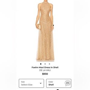 De La Vali Foehn Maxi Dress in Shell